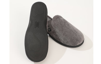 Roxoni Men's Slipon Warm Memory Foam Insole Scuff House Slipper