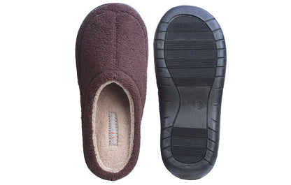 Pupeez Kid Boy's Suede Indoor/Outdoor Terry Clog Slippers