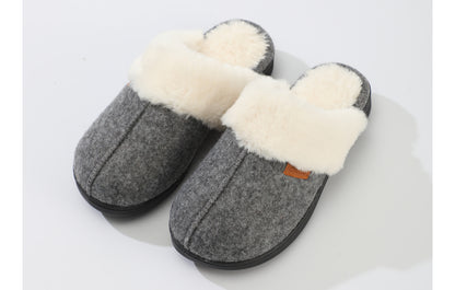 Roxoni Women's Winter House Fuzzy Fluffy Furry Cozy Clog Slipper