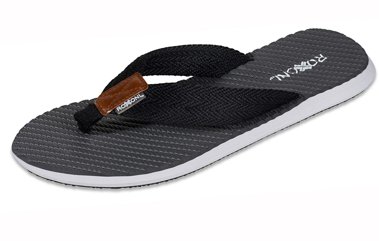 Roxoni Mens Thong Flip Flops Beach/Pool Outdoor Sandals