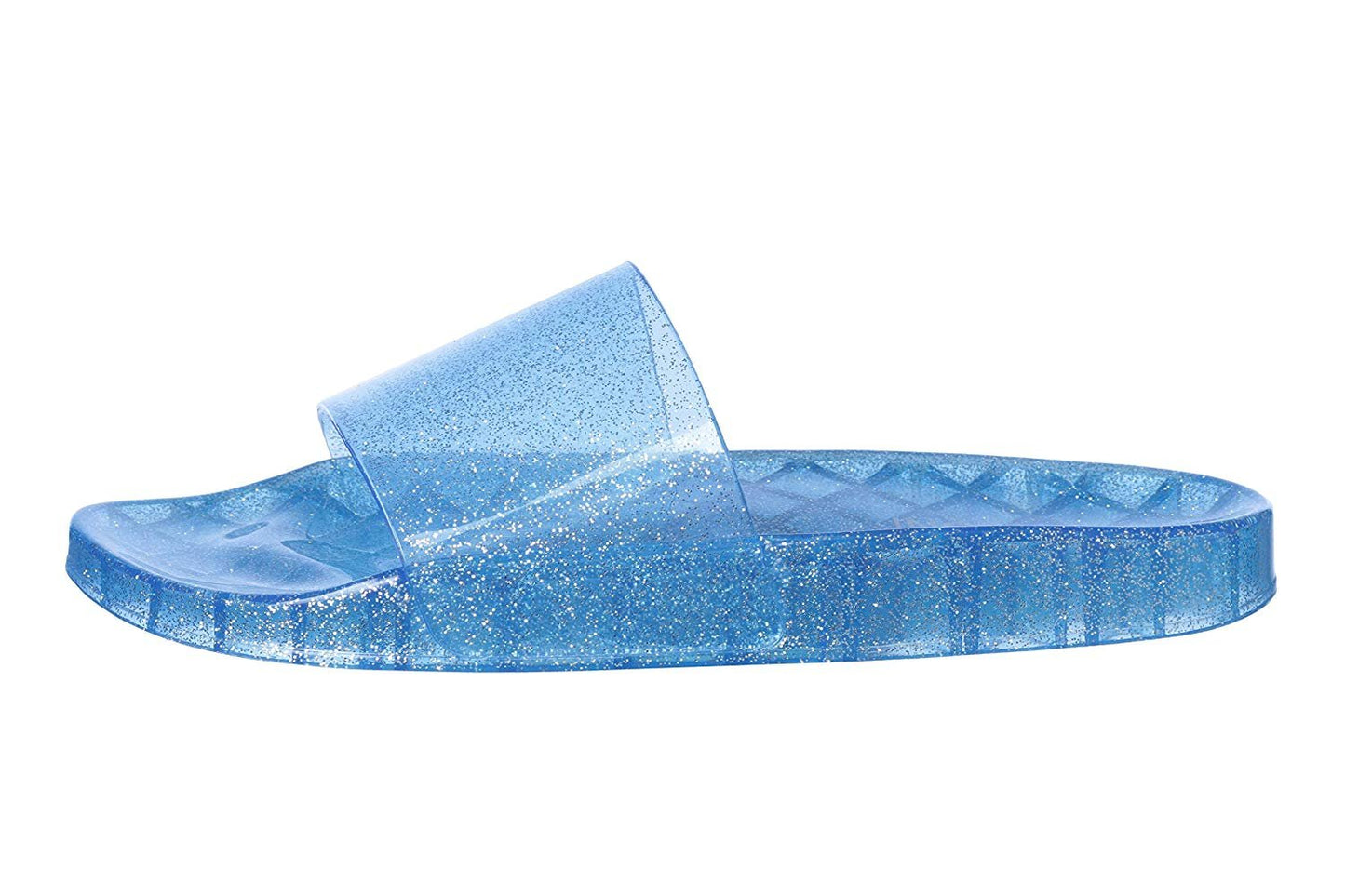 Roxoni Women's Summer Flip Flop Open Toe Jelly Glitter Slide Sandal Slippers