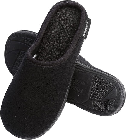 Pupeez Boy’s Terry Clog Big Kids Slippers