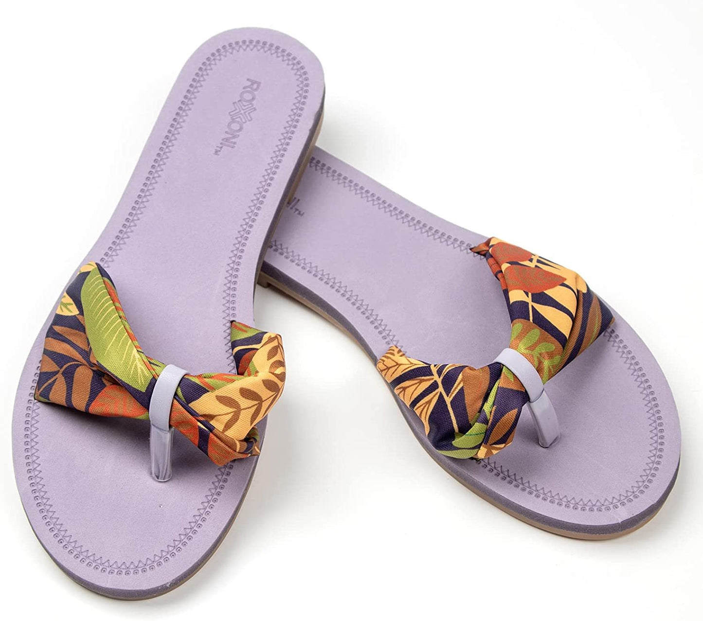 Floral Lace Strap Slippers for Women – Cute Womens Slippers with Color Flower Patterns – Boho Indoor Outdoor for Summers – Stylish & Trendy Casual Slippers