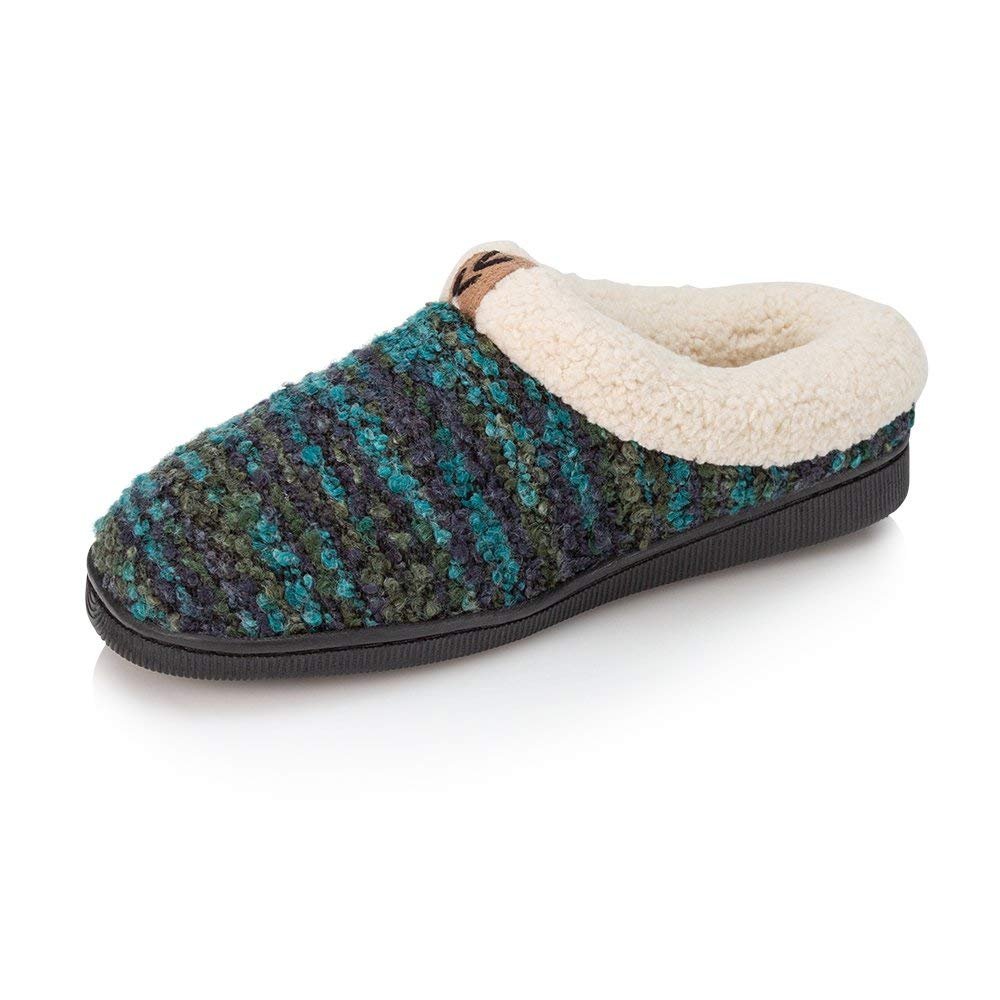 Pupeez Girls Knitted Fleece Lined Clog Slippers