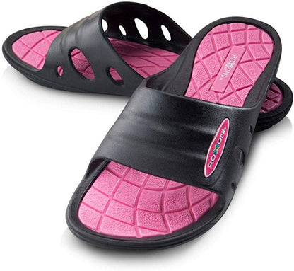 Roxoni Womens Summer Flip Flop Beach Open Toe Slide Sandals with Rubber Sole