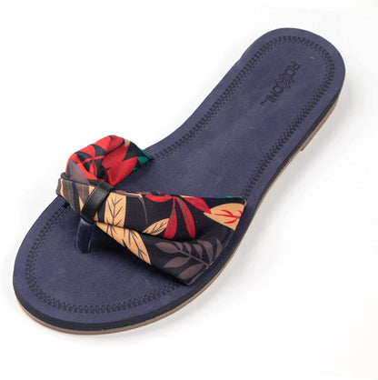 Floral Lace Strap Slippers for Women – Cute Womens Slippers with Color Flower Patterns – Boho Indoor Outdoor for Summers – Stylish & Trendy Casual Slippers