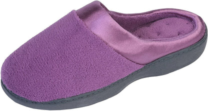 Roxoni Women's Comfort Slip On Memory Foam French Terry Lining Indoor Outdoor