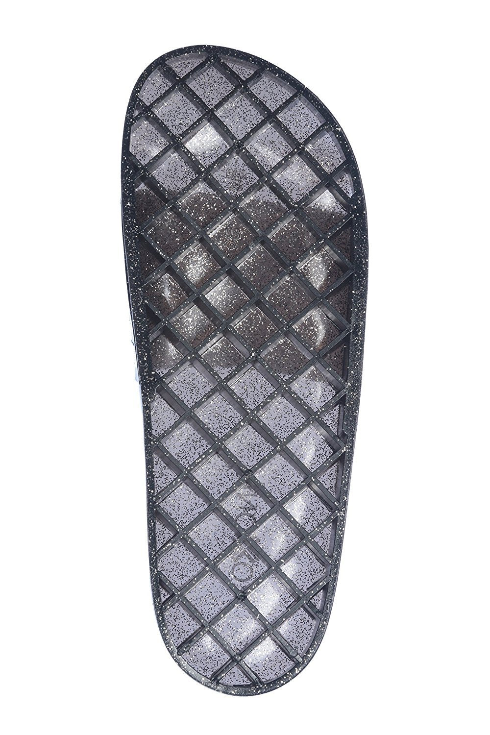 Roxoni Women's Summer Flip Flop Open Toe Jelly Glitter Slide Sandal Slippers