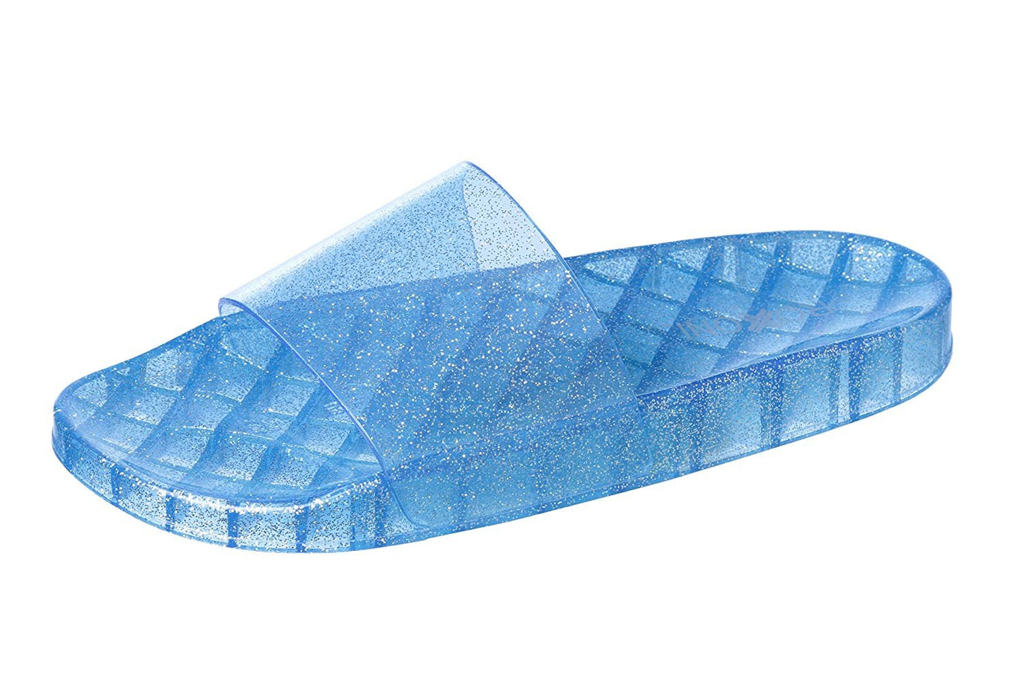 Roxoni Women's Summer Flip Flop Open Toe Jelly Glitter Slide Sandal Slippers
