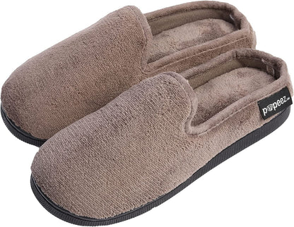 Pupeez Boy’s Terry Clog Big Kids Slippers