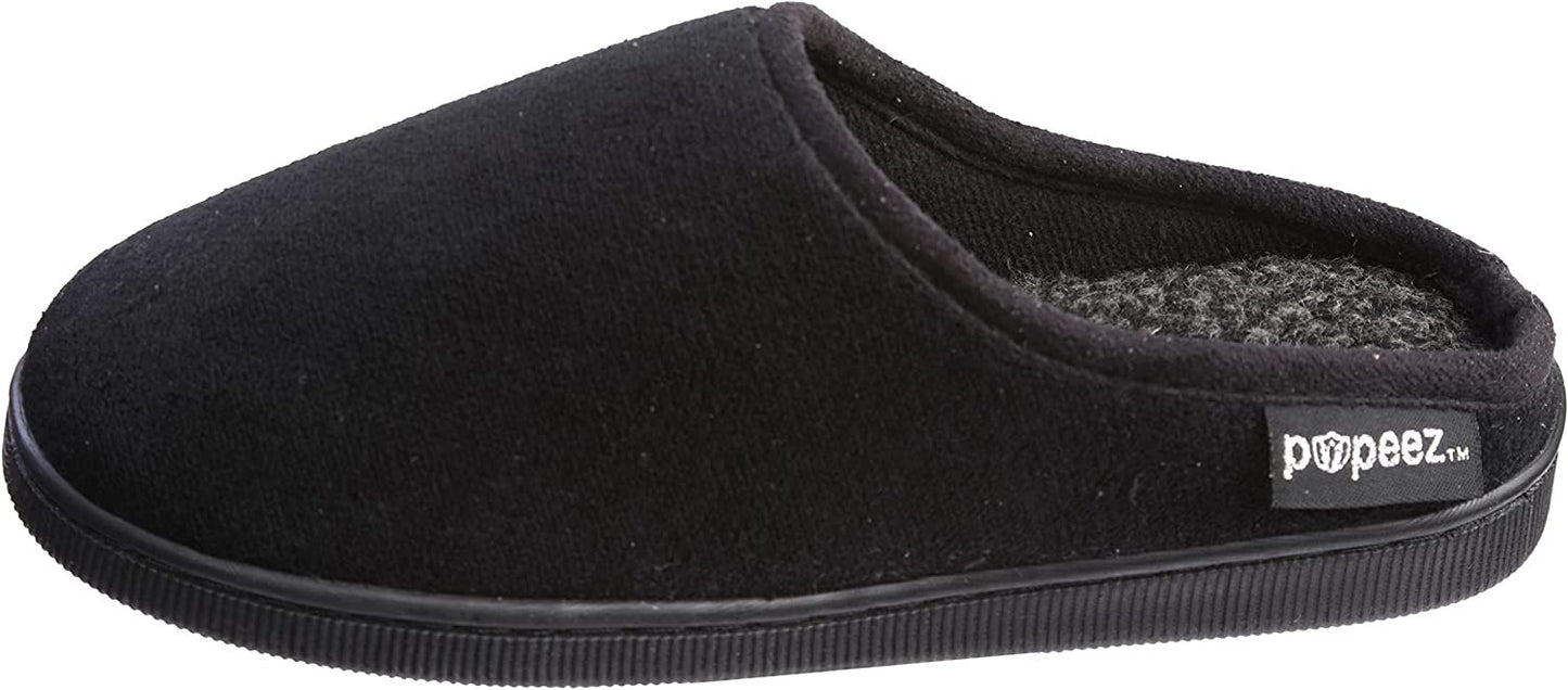 Pupeez Boy’s Terry Clog Big Kids Slippers