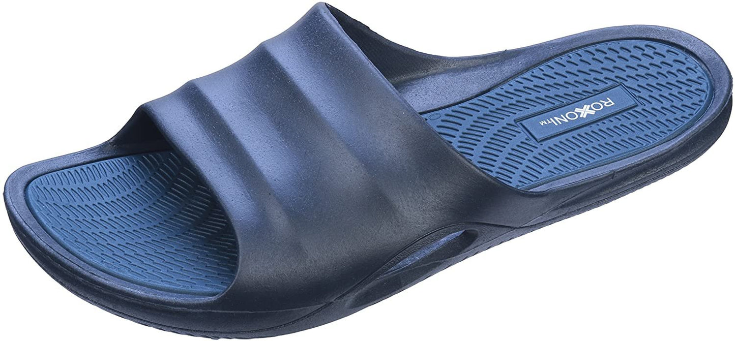 Roxoni Men's Comfort Open Toe Slide Sandals, Anti Skid Rubber Sole, -sizes 8 to 13 -style #1245