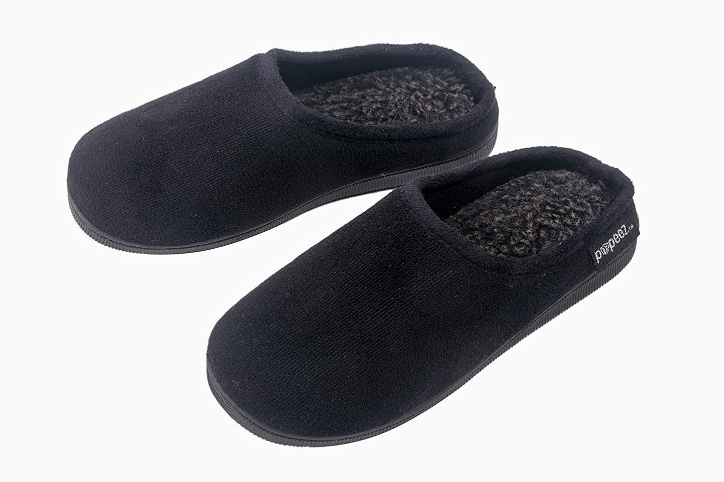 Pupeez Boy’s Terry Clog Big Kids Slippers