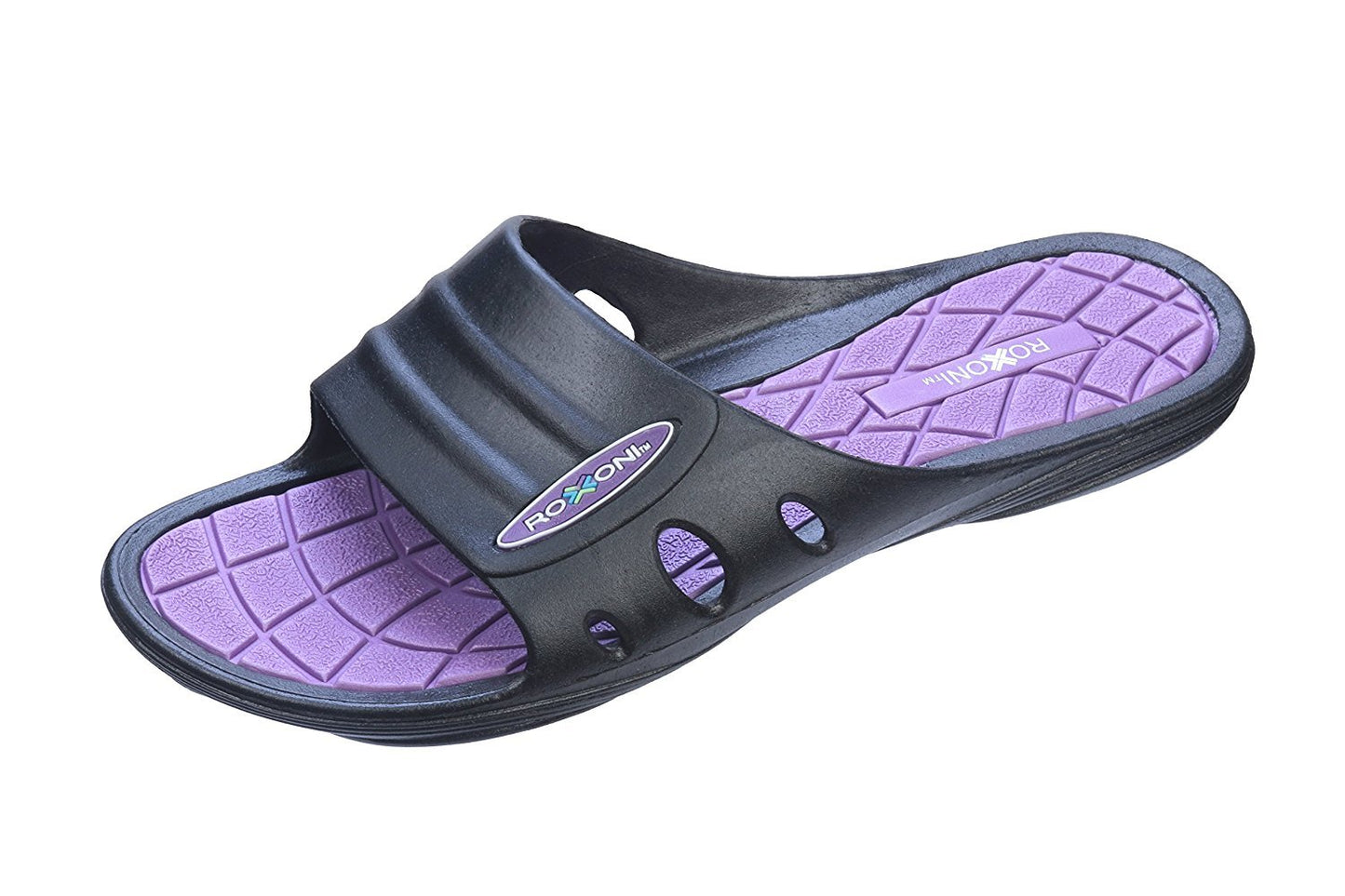 Roxoni Womens Summer Flip Flop Beach Open Toe Slide Sandals with Rubber Sole