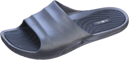 Roxoni Men's Comfort Open Toe Slide Sandals, Anti Skid Rubber Sole, -sizes 8 to 13 -style #1245