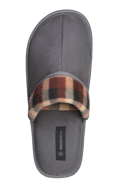 Roxoni Men's Suede Scuff Slipper Classic Style House Slipper