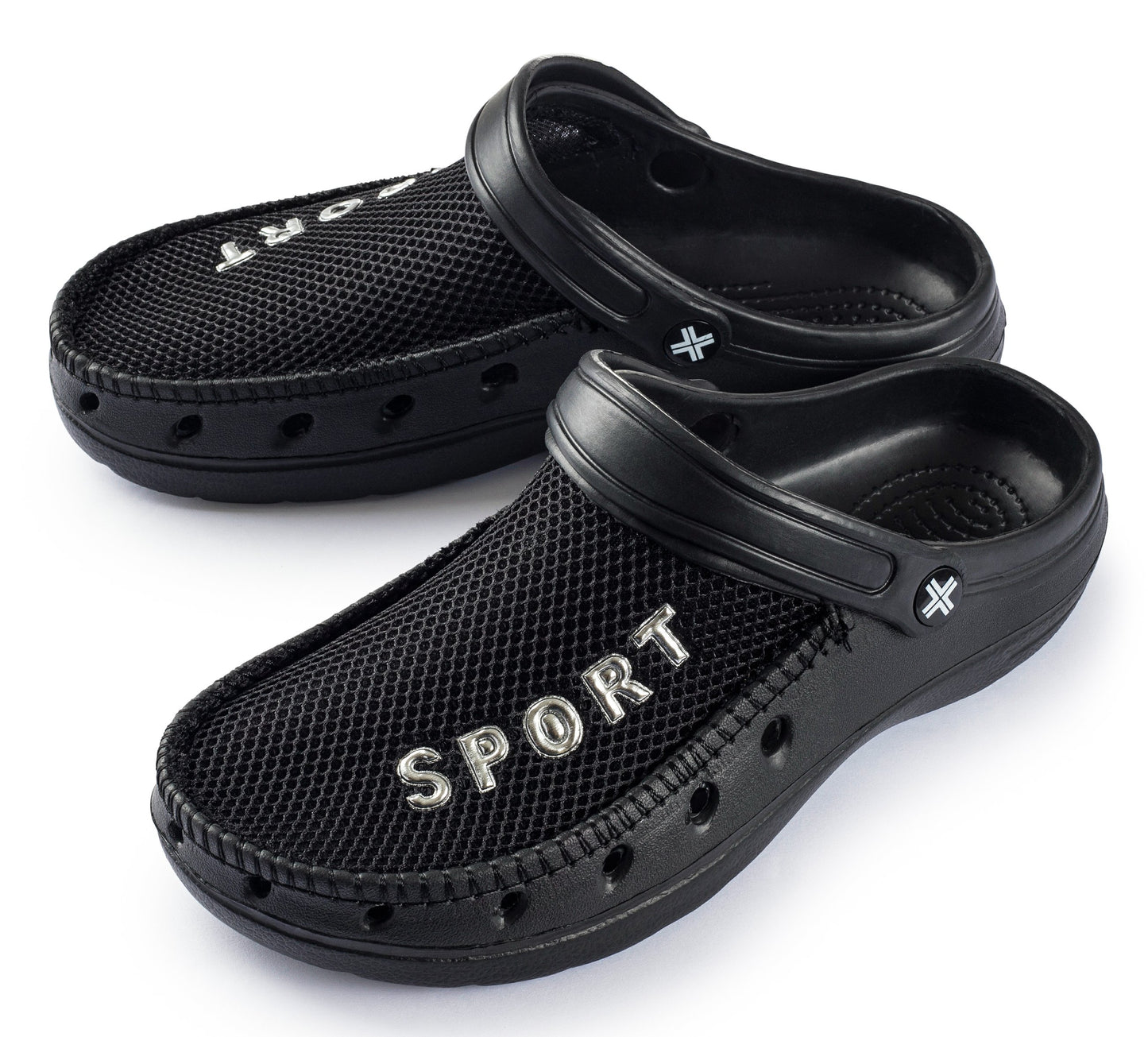 Roxoni Men’s Rubber Sport Clogs with Breathable Mesh Upper