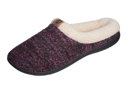 Roxoni Womens Knitted Fleece Lined Clog Slippers Warm House Shoe