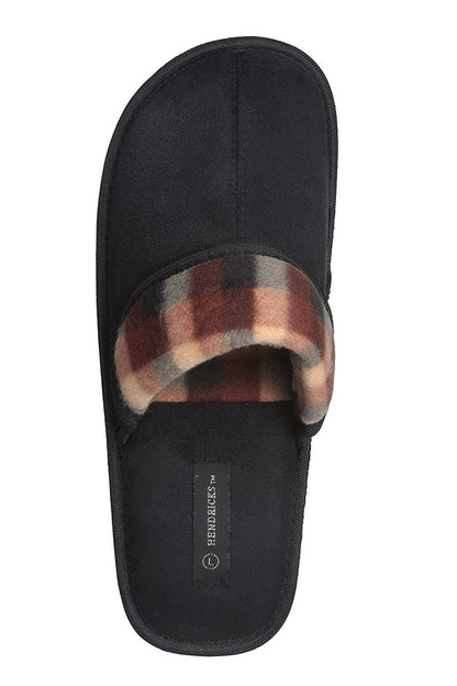 Roxoni Men's Suede Scuff Slipper Classic Style House Slipper