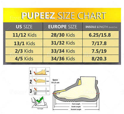 Pupeez Girls Slipper Cozy Warm Clog Kids House Shoe Rubber Sole