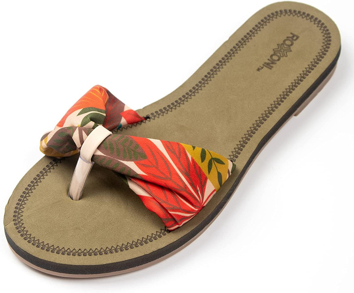 Floral Lace Strap Slippers for Women – Cute Womens Slippers with Color Flower Patterns – Boho Indoor Outdoor for Summers – Stylish & Trendy Casual Slippers