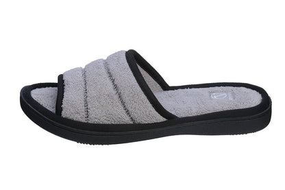 Roxoni Women's Open Toe Memory Foam Slippers with Contrast Design -Sizes 6 to 11 -style #2185