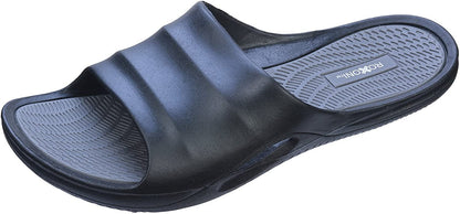 Roxoni Men's Comfort Open Toe Slide Sandals, Anti Skid Rubber Sole, -sizes 8 to 13 -style #1245