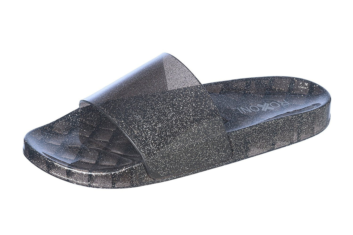 Roxoni Women's Summer Flip Flop Open Toe Jelly Glitter Slide Sandal Slippers