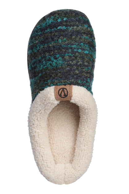 Roxoni Womens Knitted Fleece Lined Clog Slippers Warm House Shoe