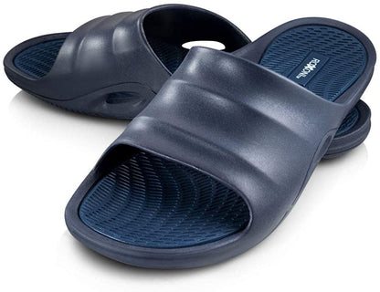 Roxoni Men's Comfort Open Toe Slide Sandals, Anti Skid Rubber Sole, -sizes 8 to 13 -style #1245