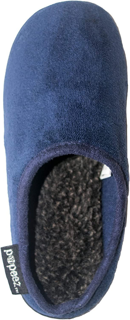 Pupeez Boy’s Terry Clog Big Kids Slippers