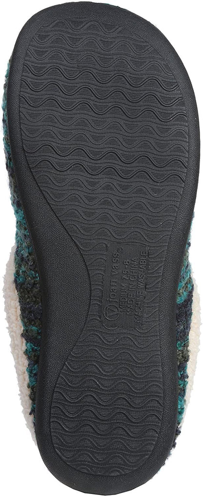 Roxoni Womens Knitted Fleece Lined Clog Slippers Warm House Shoe