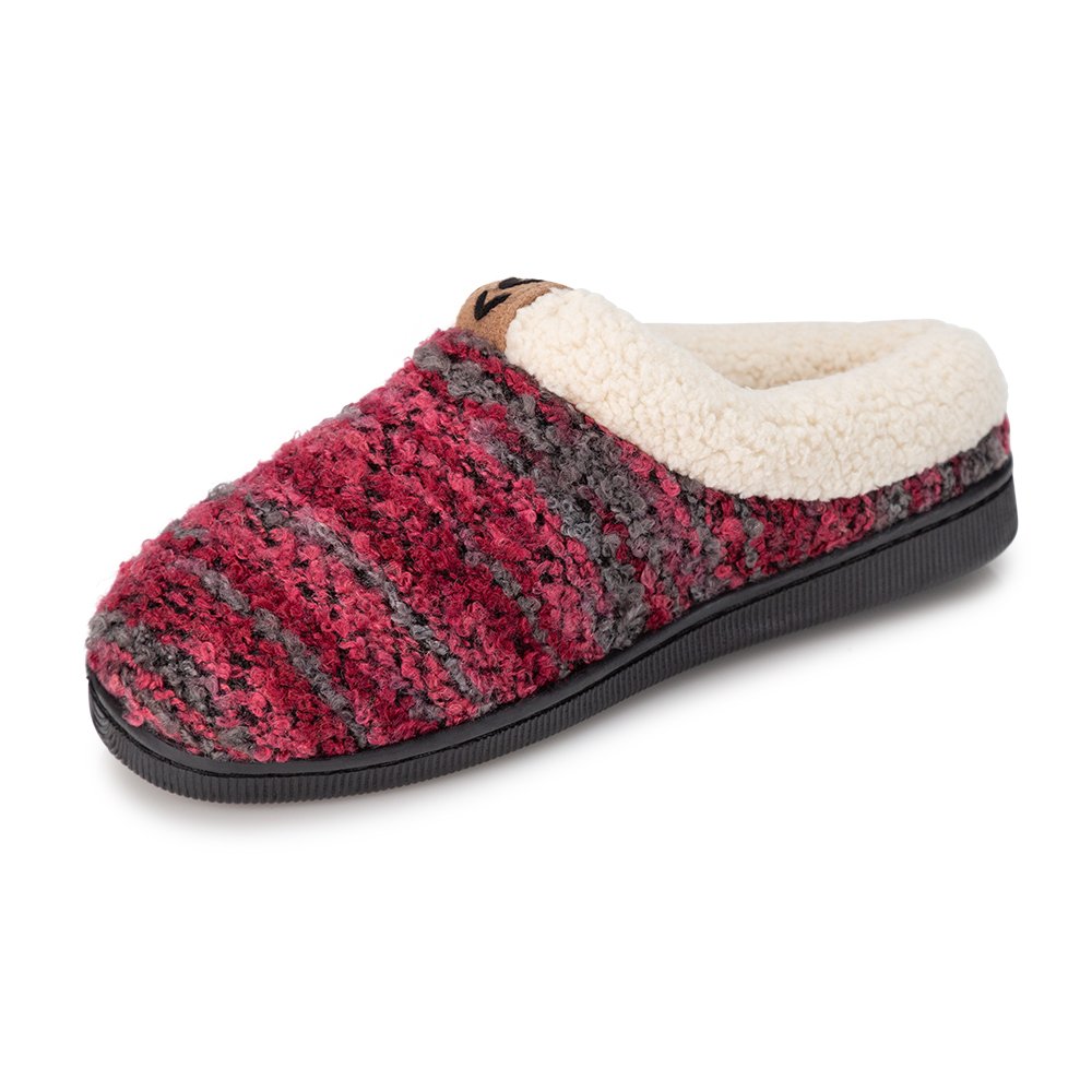 Pupeez Girls Knitted Fleece Lined Clog Slippers