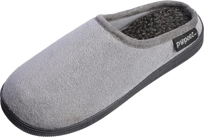 Pupeez Boy’s Terry Clog Big Kids Slippers