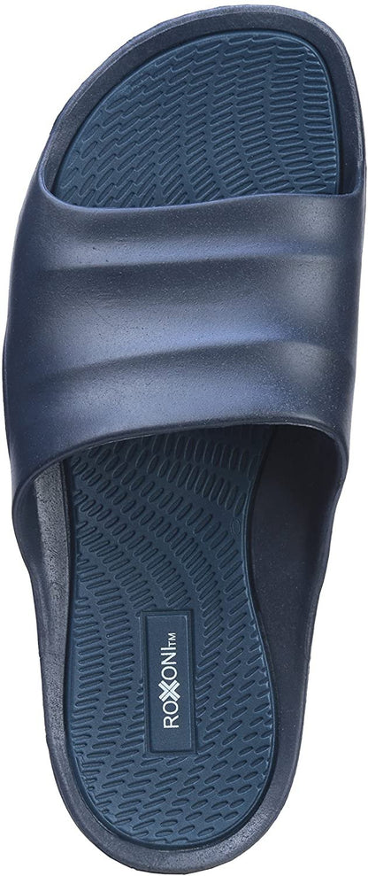 Roxoni Men's Comfort Open Toe Slide Sandals, Anti Skid Rubber Sole, -sizes 8 to 13 -style #1245