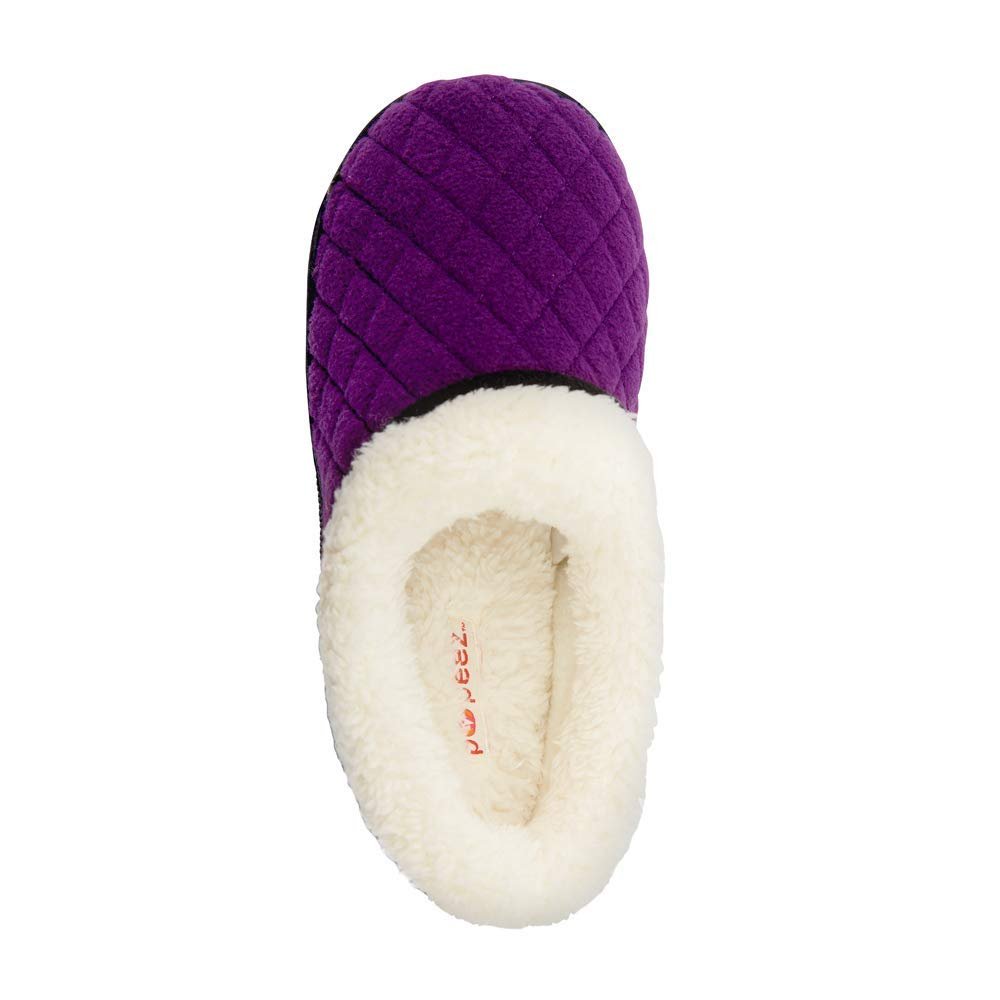 Pupeez Girls Slipper Cozy Comfort Warm Quilted Fleece Clog House Shoe