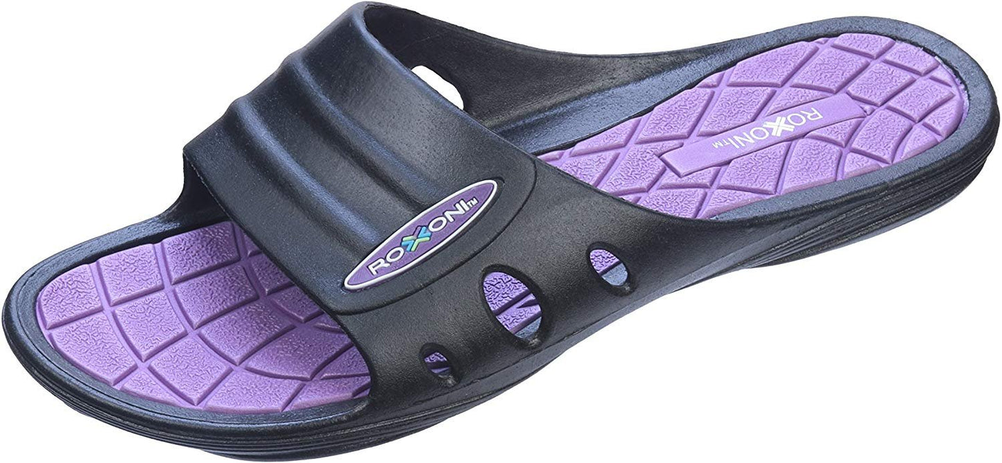 Roxoni Womens Summer Flip Flop Beach Open Toe Slide Sandals with Rubber Sole