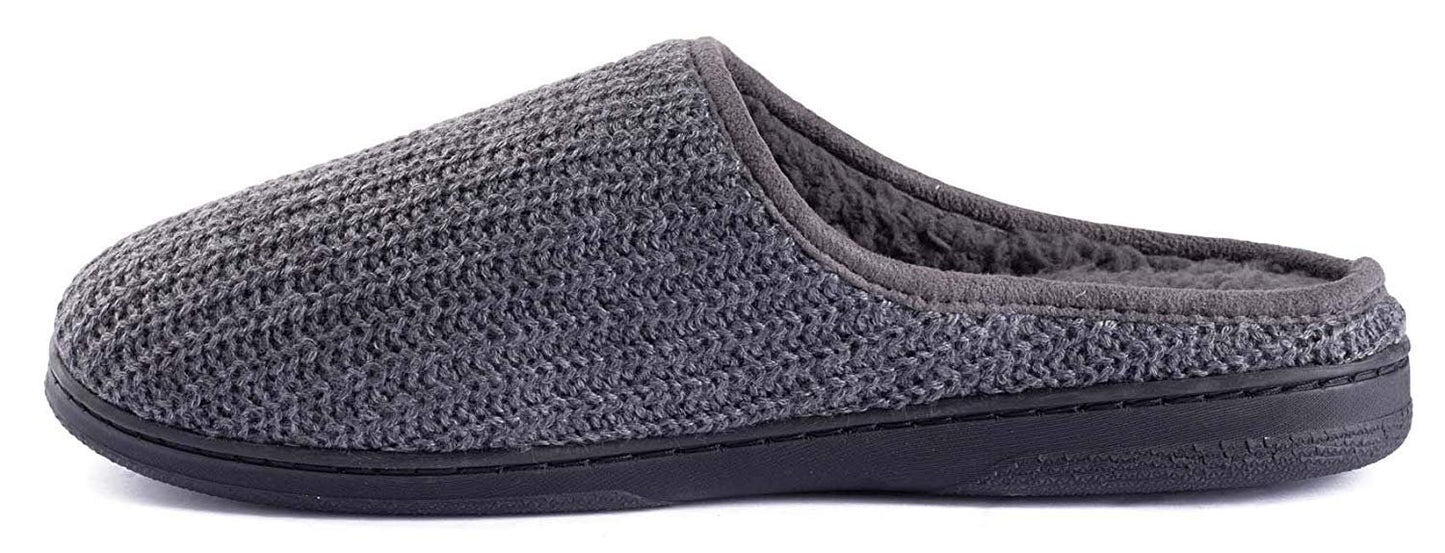 Roxoni Men’s Wool Slip-On Comfortable Knit House Slipper