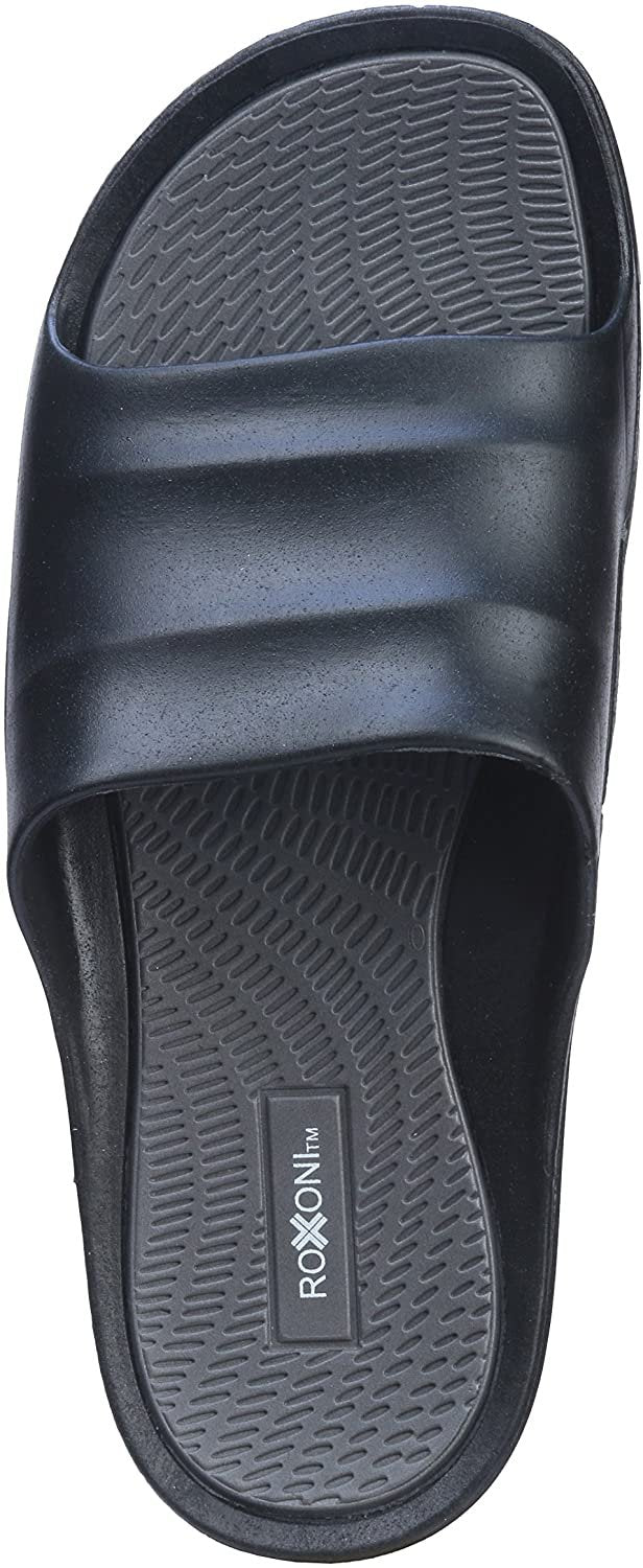 Roxoni Men's Comfort Open Toe Slide Sandals, Anti Skid Rubber Sole, -sizes 8 to 13 -style #1245