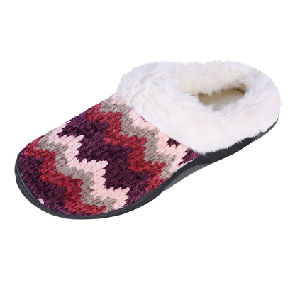 Roxoni Women's Cozy Memory Foam Slippers, Fuzzy Warm Faux Fur Lined, Indoor Outdoor Rubber Sole