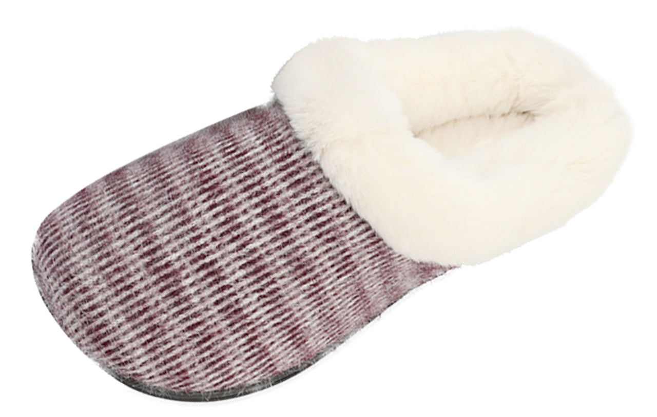 Roxoni Women's Mohair Upper Clog Soft Breathable Slipper