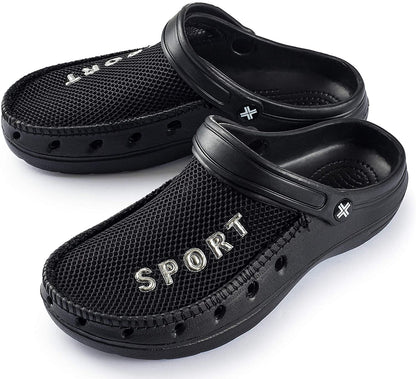 Men’s Breathable Mesh Upper Clogs