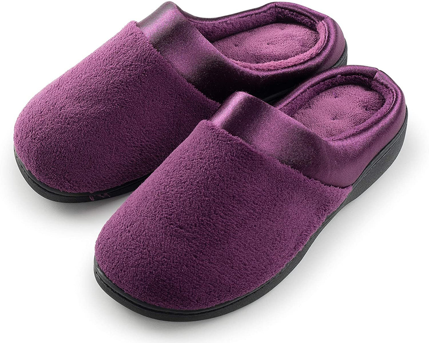 Roxoni Women's Comfort Slip On Memory Foam French Terry Lining Indoor Outdoor