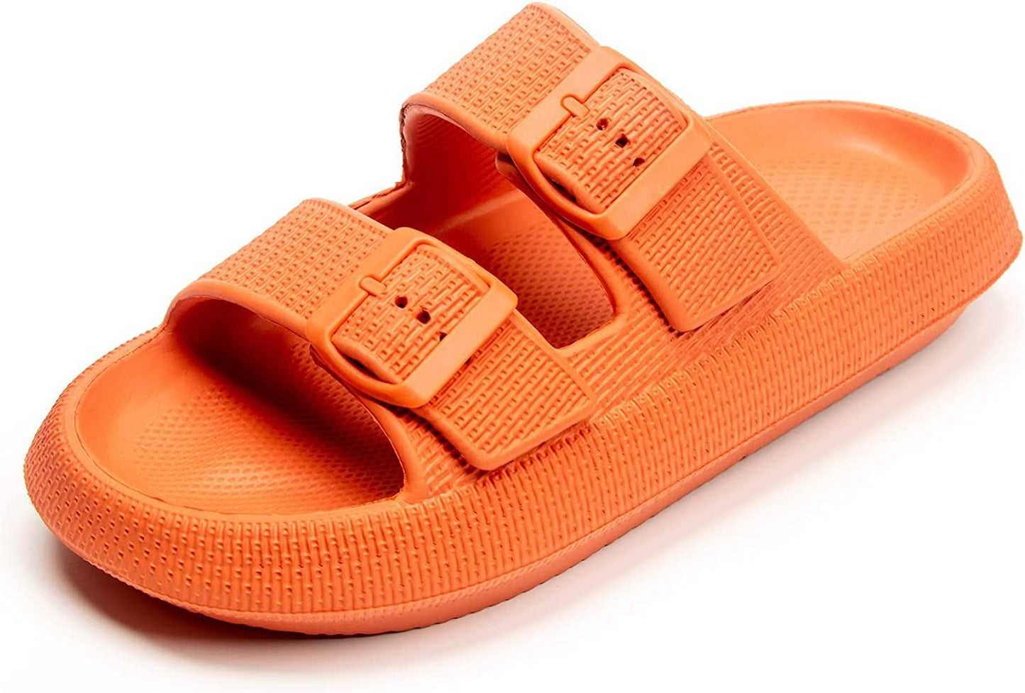 Womens Slip-on Sandals – Casual, Cute & Comfortable Slippers for Summer – Use Indoor or Outdoor adjustable buckle straps