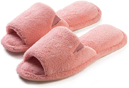 Roxoni Ultra Soft Spa Slippers for Women Cozy, Fuzzy Terry Bathroom, House and Shower Shoes