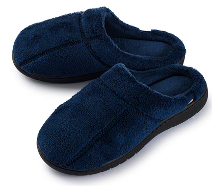 Pupeez Boy’s Terry Clog Big Kids Slippers