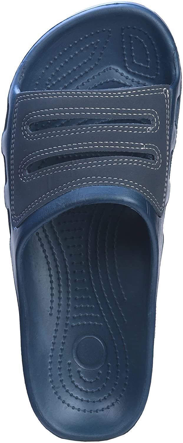 Roxoni Slide Sandals for Men | Open Toe Slip-On | Waterproof Rubber for Beach, Pool, Gym, Travel Wear