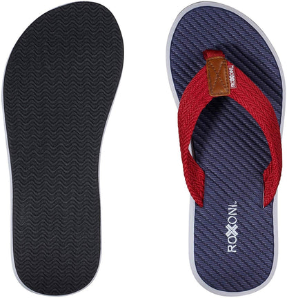 Roxoni Mens Thong Flip Flops Beach/Pool Outdoor Sandals