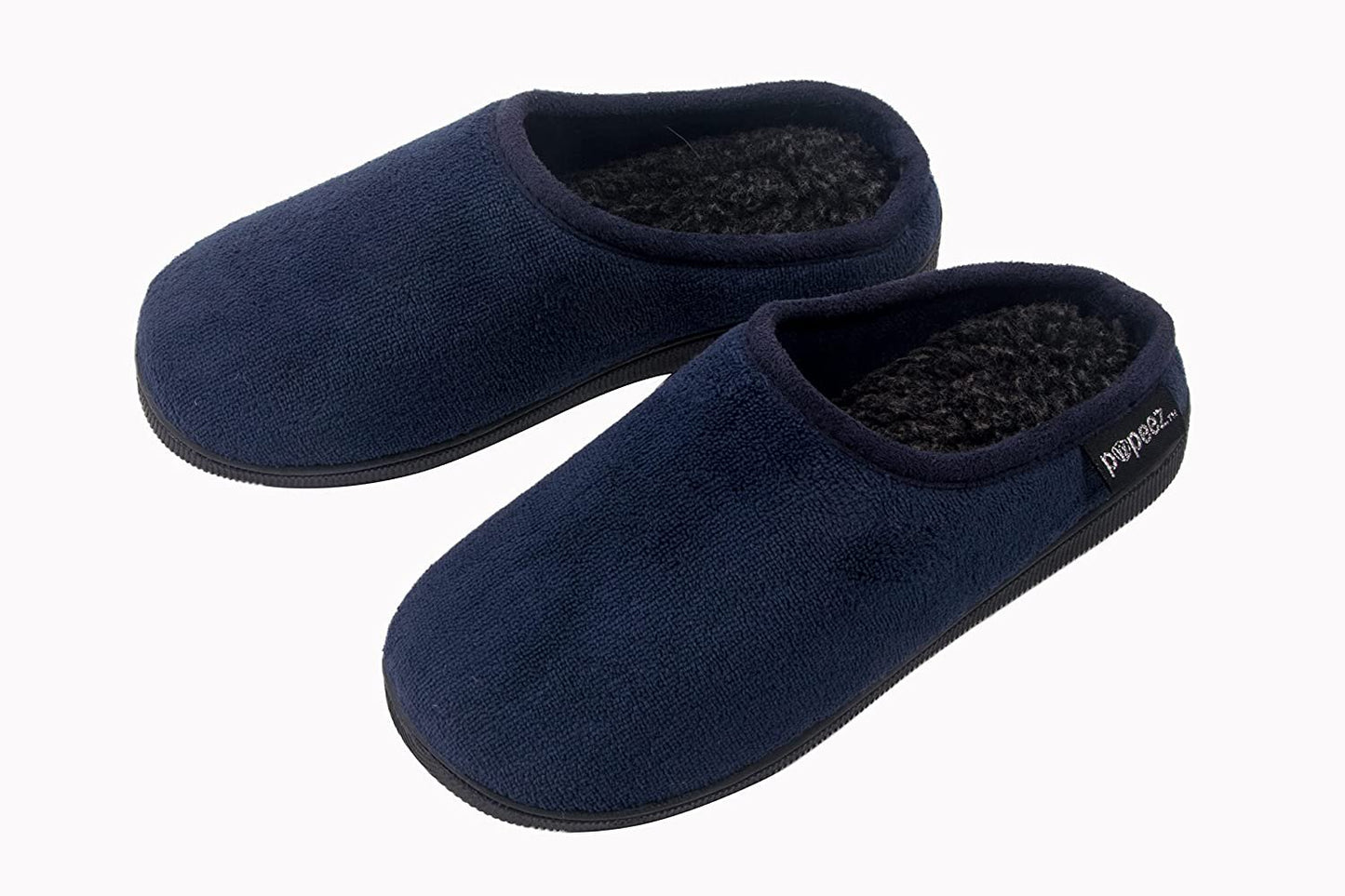 Pupeez Boy’s Terry Clog Big Kids Slippers