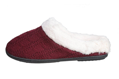 Roxoni Women's Slippers Cable Knit Super Cozy Comfort Clog